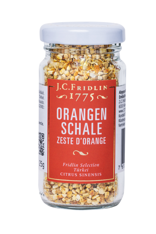 Orange zest 1-4 mm 25g
